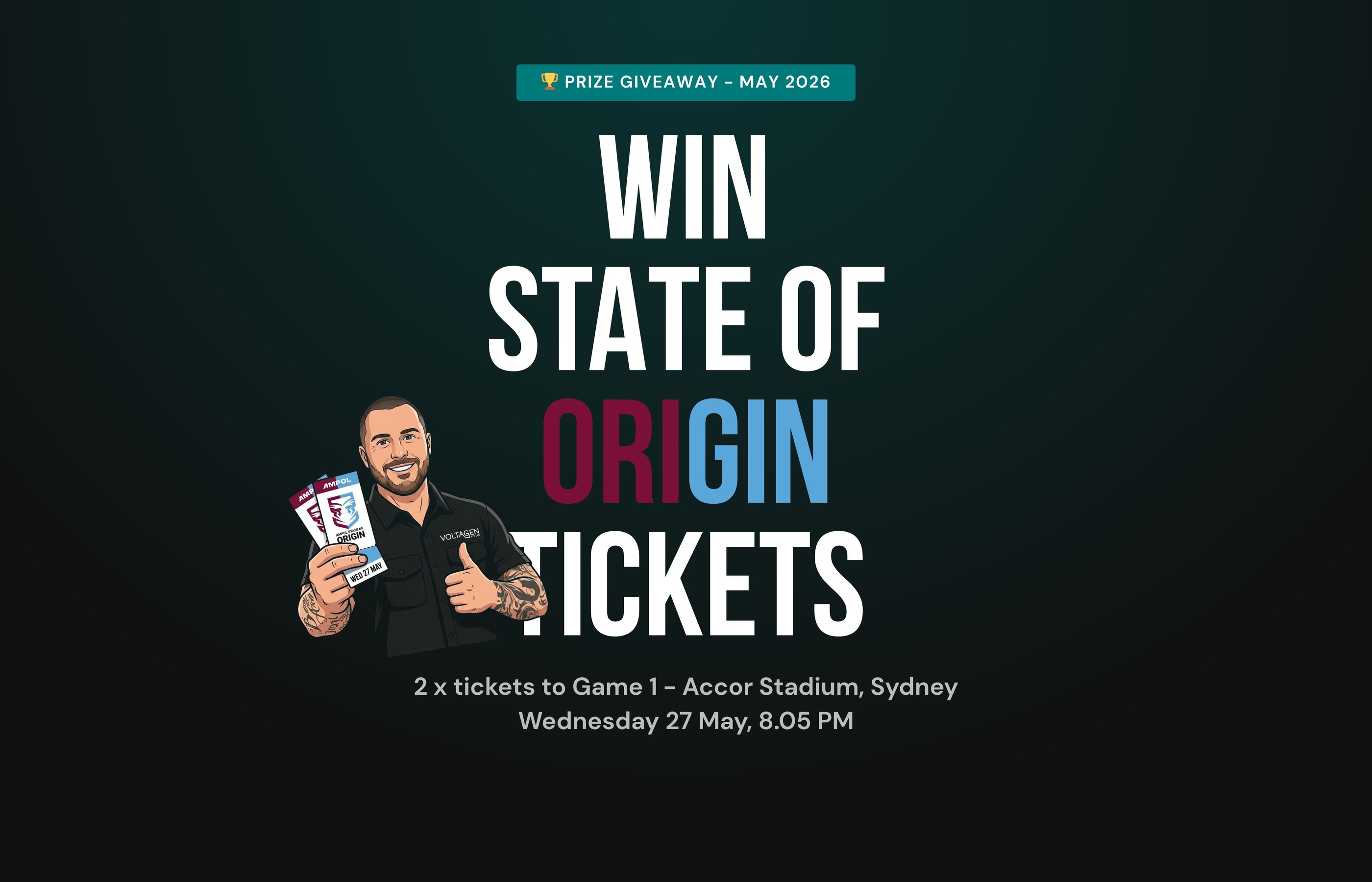 Win State of Origin Tickets